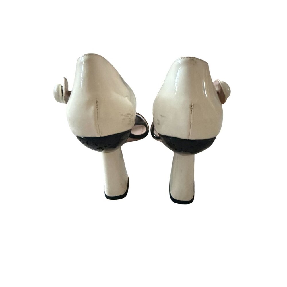 MIU MIU Mod Colorblock Black Ivor Patent Leather … - image 4